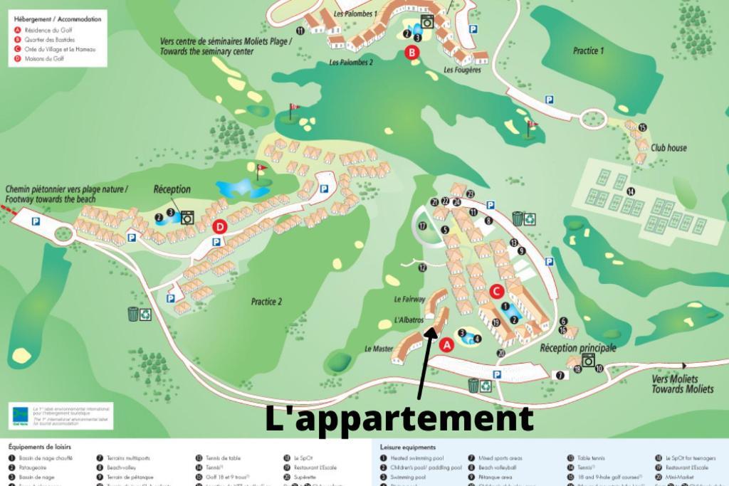 L'Appart Vue Golf Piscines Nature Ocean A Moliets 아파트 외부 사진